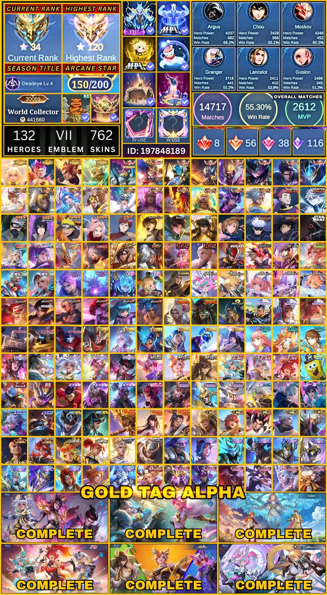 FOR SALE MLBB & CODM ACCOUNTS🔥 • All accounts are Safe & Clean • Goods for Main and Streaming  • High Winrates and High